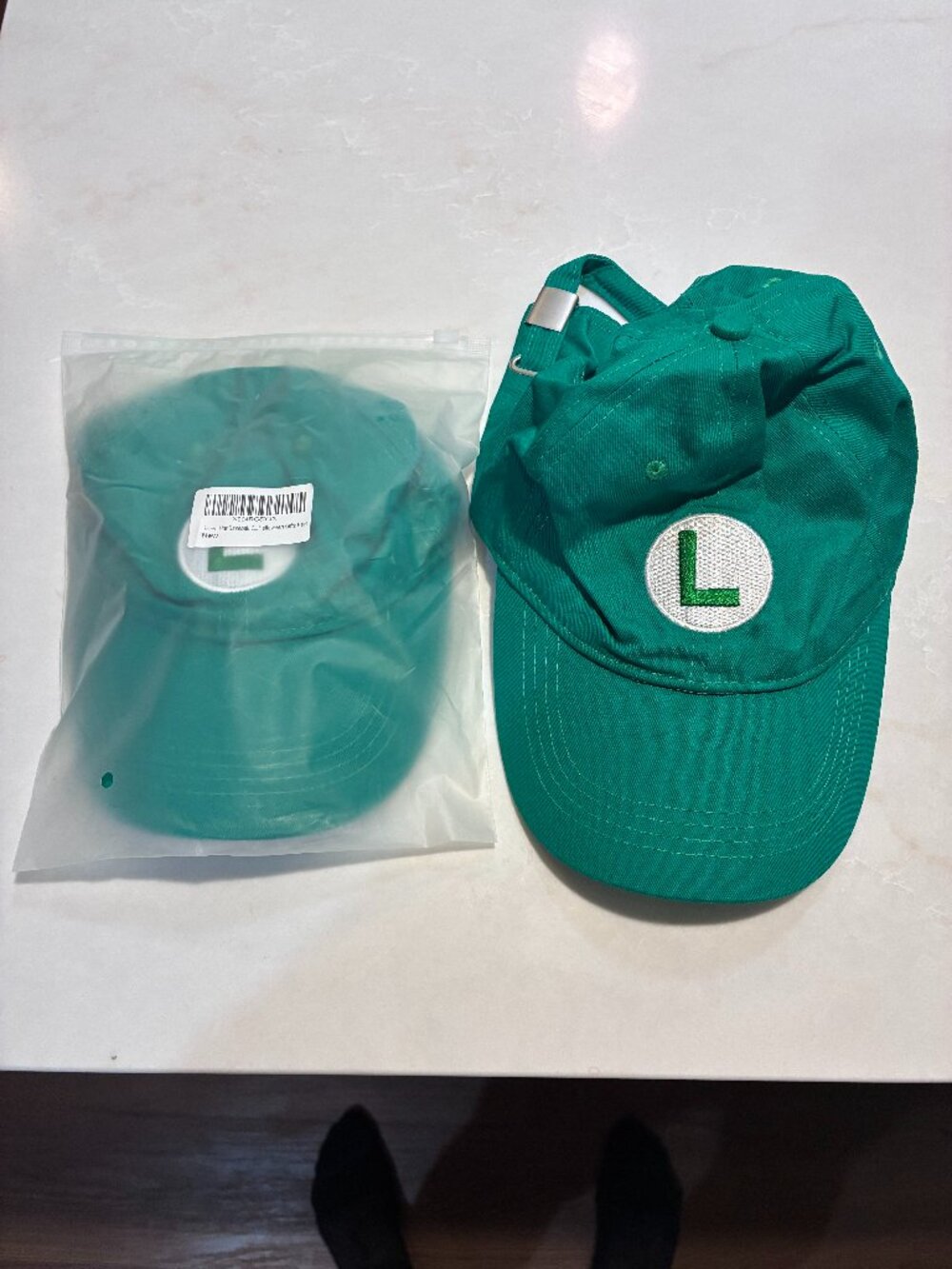 Luigi unisex hat. Two of them. Please read.